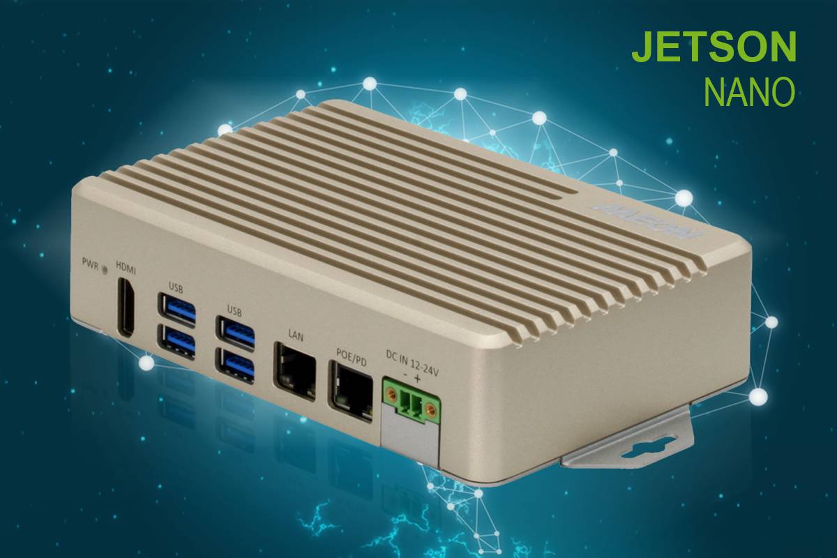 BOXER-8222AI | Fanless Embedded Box PC with NVIDIA Jetson Nano