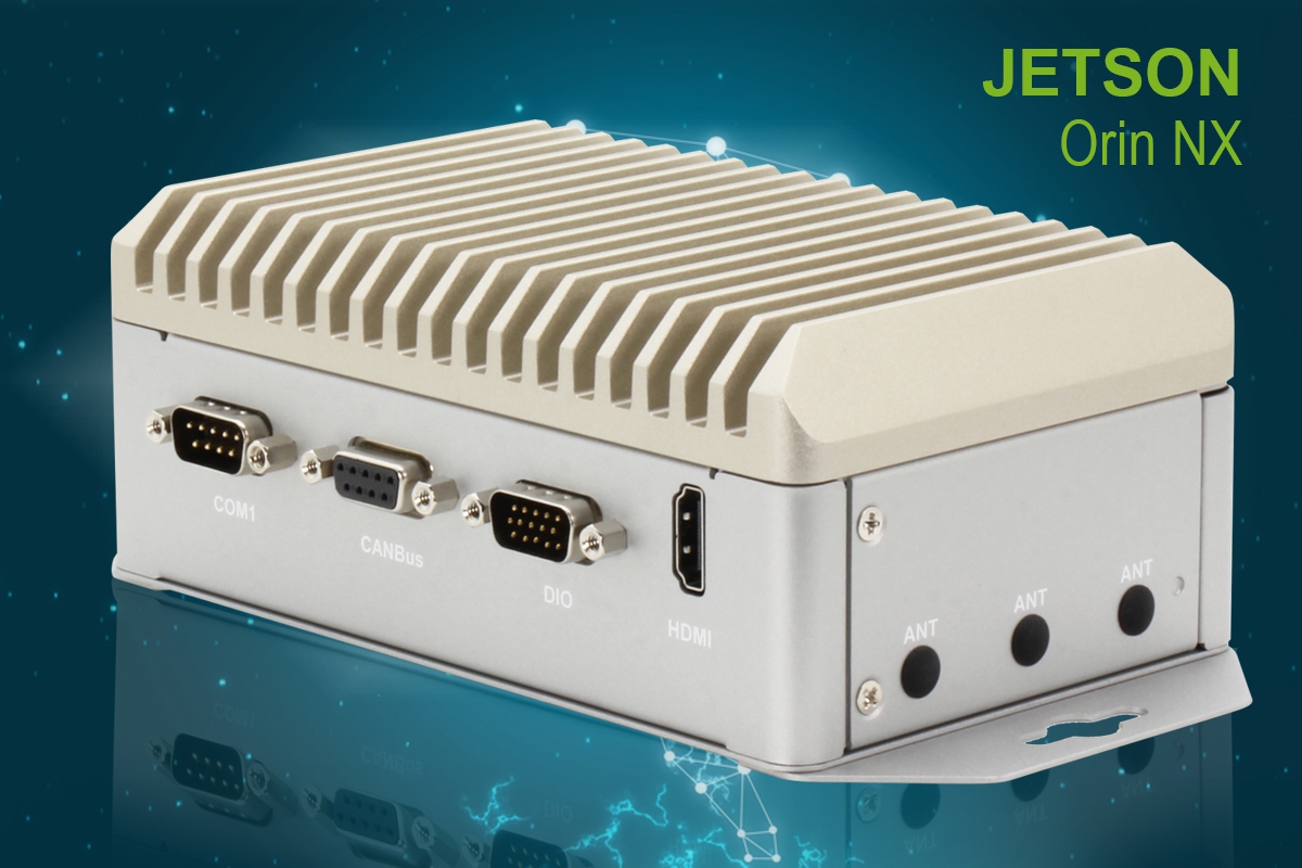 Compact Fanless Embedded AI System with NVIDIA® Jetson Orin™ NX