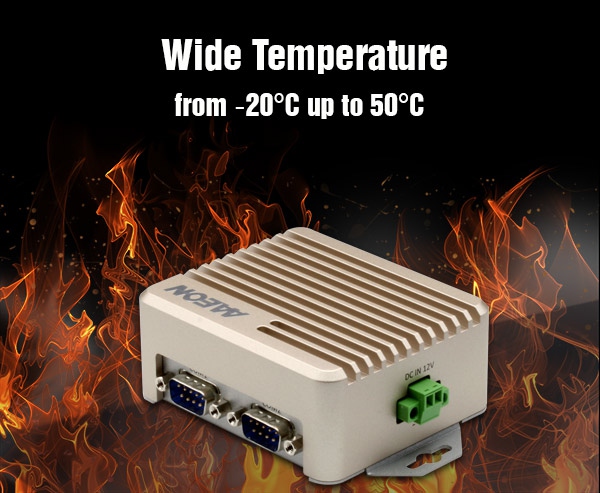 The BOXER-8221AI provides stable performance from -20°C up to 50