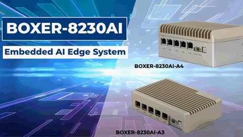 Edge AI Fanless Embedded BOX PC with NVIDIA® Jetson™ TX2 NX
